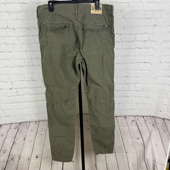 True Religion Officer Field Pants Army Green Size 34 - Picture 4 of 9